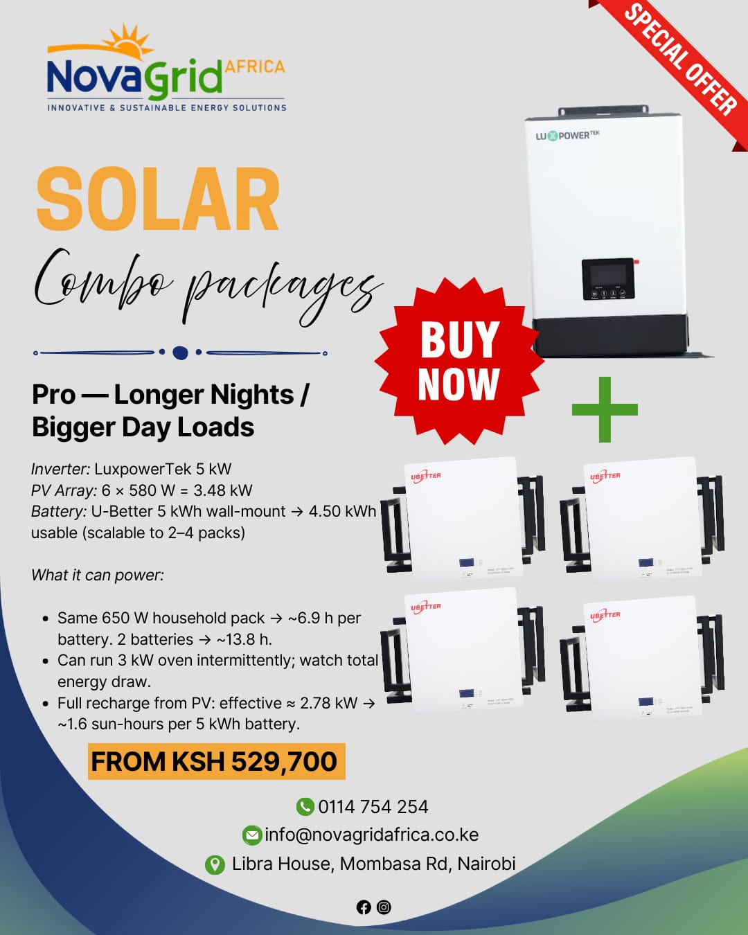 Pro — Longer Nights / Bigger Day Loads